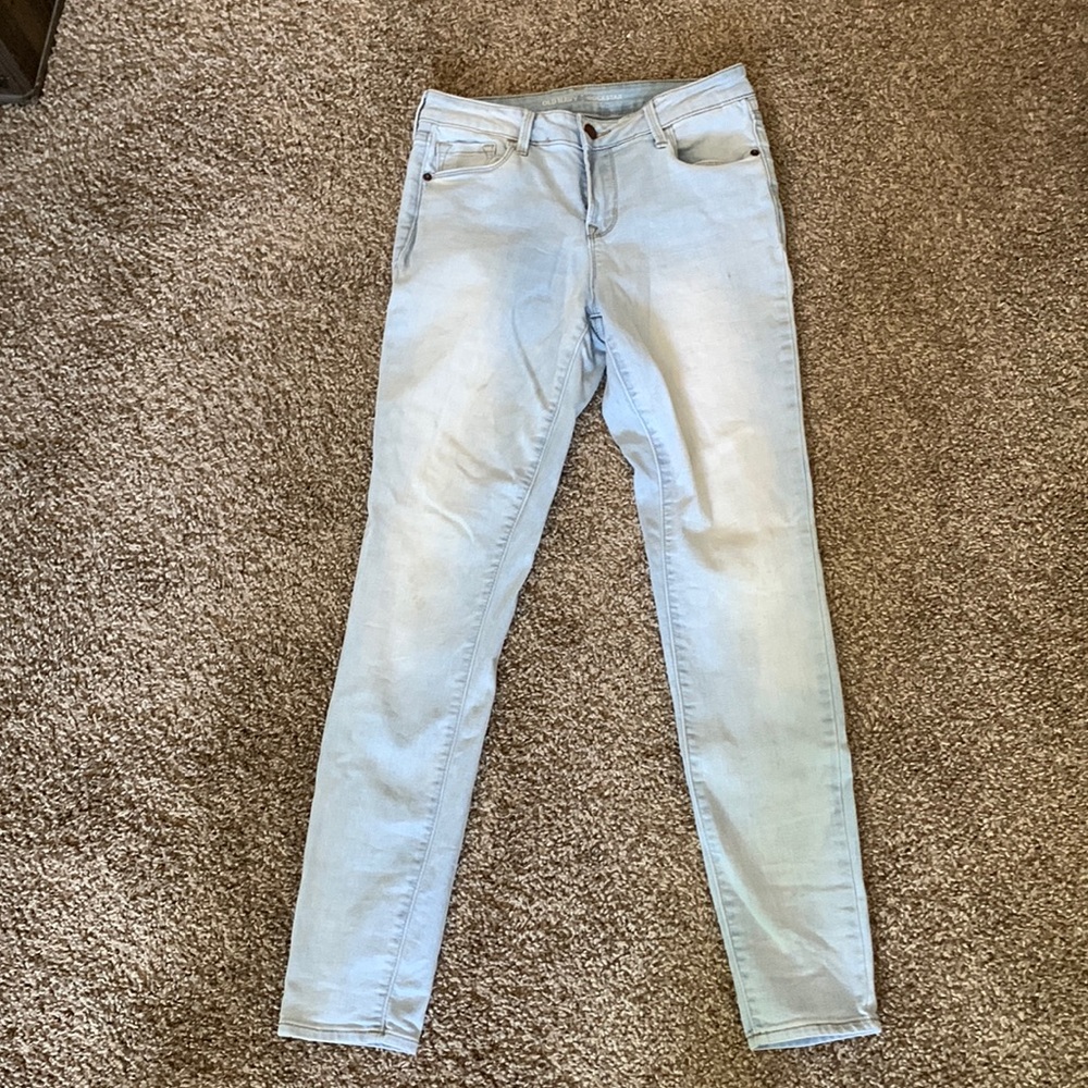 Old Navy Rockstar Style Mid-Rise Light Wash Jeans